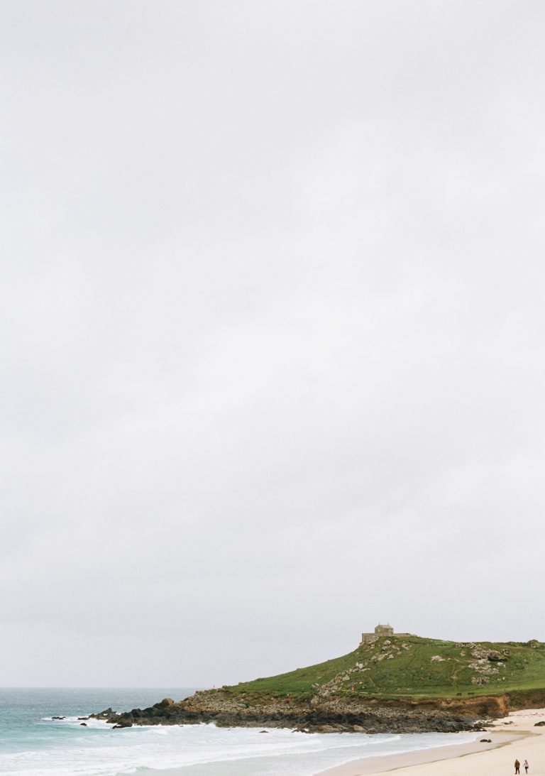 The island St Ives , Porthmeor beach